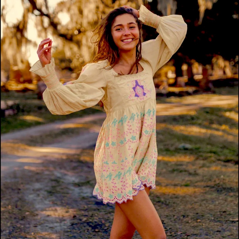 loveshackfancy freja dress rise and shine size 12 new with tags